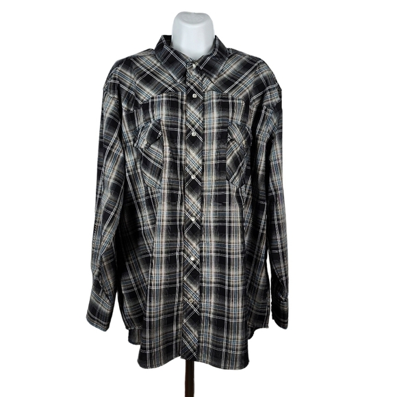 WRANGLER PEARL SNAP WESTERN SHIRT - Picture 1 of 7